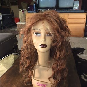 Ringlet curl strawberry blond lace front not used